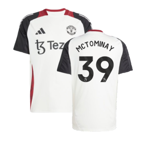 2024-2025 Man Utd Training Jersey (Off White) (McTominay 39)