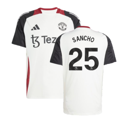 2024-2025 Man Utd Training Jersey (Off White) (Sancho 25)