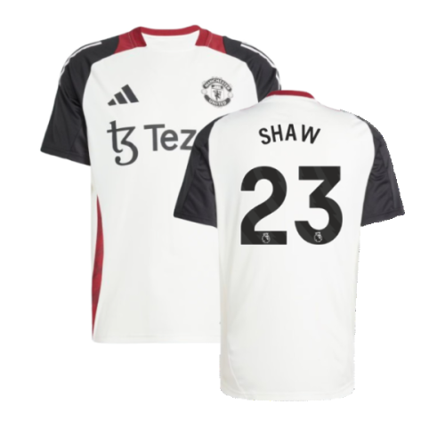 2024-2025 Man Utd Training Jersey (Off White) (Shaw 23)