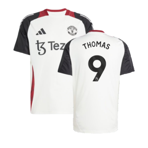 2024-2025 Man Utd Training Jersey (Off White) (Thomas 9)