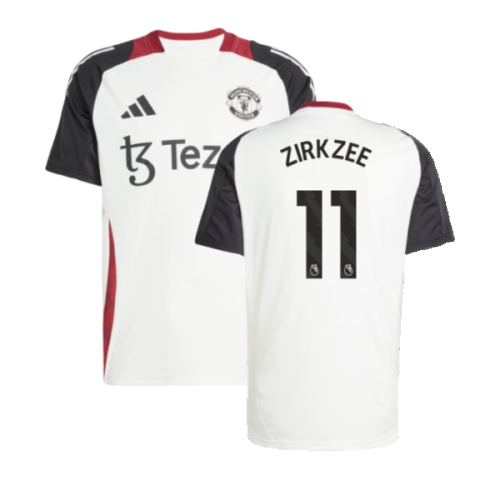 2024-2025 Man Utd Training Jersey (Off White) (Zirkzee 11)