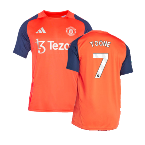 2024-2025 Man Utd Training Jersey (Red) (Toone 7)