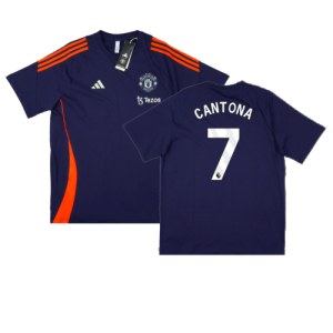 2024-2025 Man Utd Training Tee (Night Indigo) (Cantona 7)