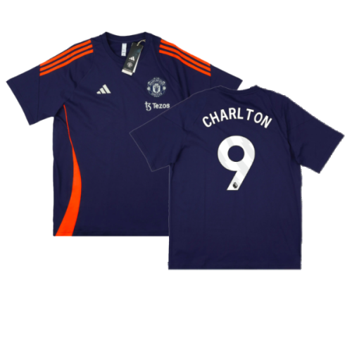 2024-2025 Man Utd Training Tee (Night Indigo) (Charlton 9)