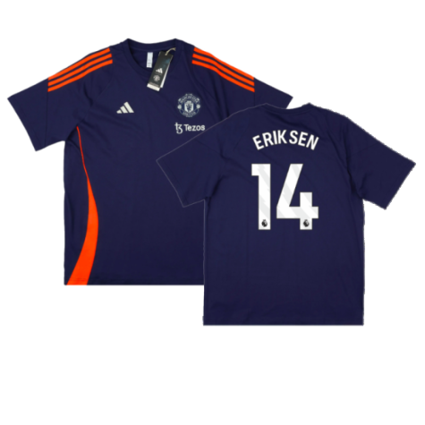 2024-2025 Man Utd Training Tee (Night Indigo) (Eriksen 14)