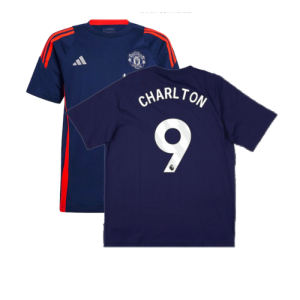 2024-2025 Man Utd Training Tee (Night Indigo) - Kids (Charlton 9)