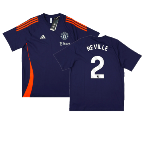 2024-2025 Man Utd Training Tee (Night Indigo) (Neville 2)