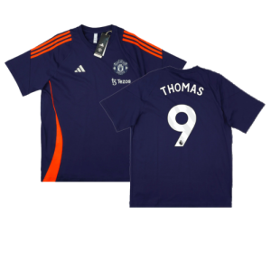 2024-2025 Man Utd Training Tee (Night Indigo) (Thomas 9)