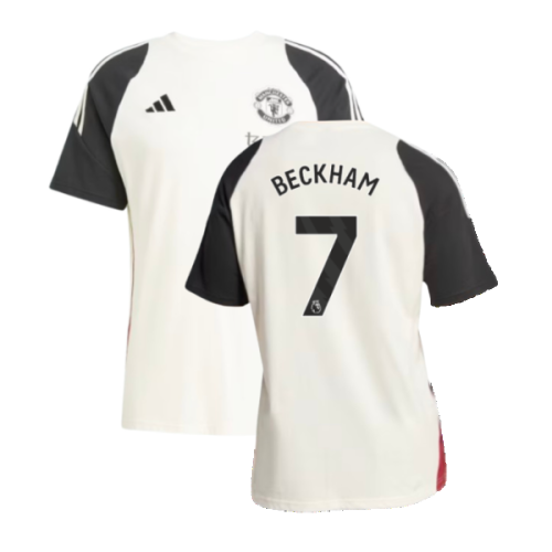 2024-2025 Man Utd Training Tee (Off White) (Beckham 7)