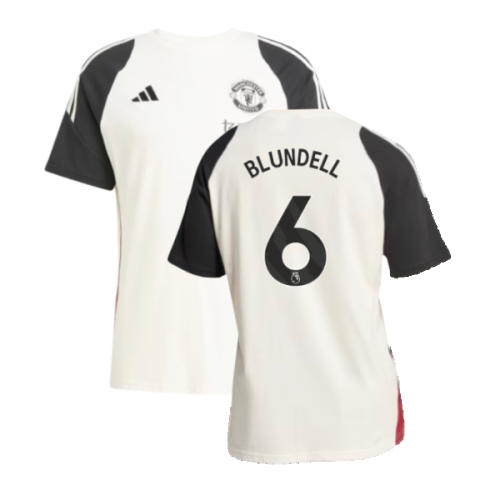 2024-2025 Man Utd Training Tee (Off White) (Blundell 6)