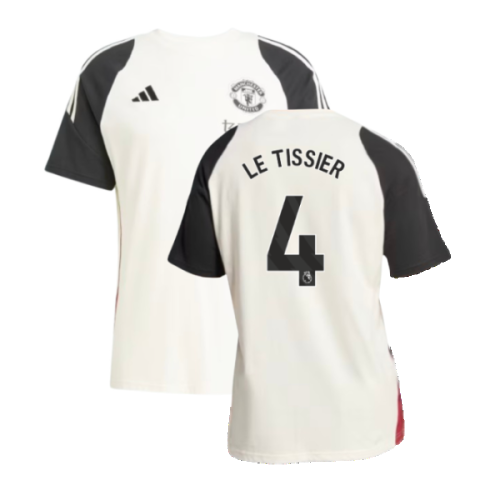 2024-2025 Man Utd Training Tee (Off White) (Le Tissier 4)