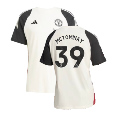 2024-2025 Man Utd Training Tee (Off White) (McTominay 39)