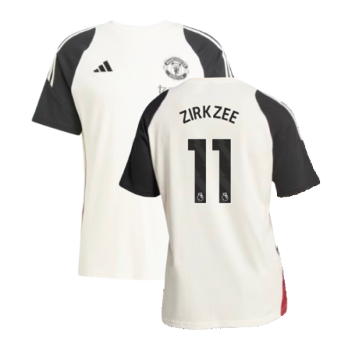 2024-2025 Man Utd Training Tee (Off White) (Zirkzee 11)