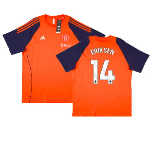 2024-2025 Man Utd Training Tee (Red) (Eriksen 14)