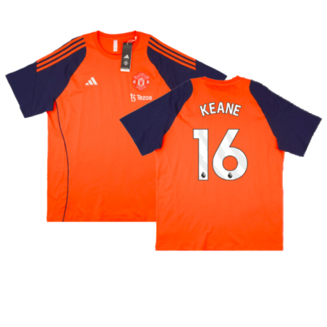 2024-2025 Man Utd Training Tee (Red) (Keane 16)