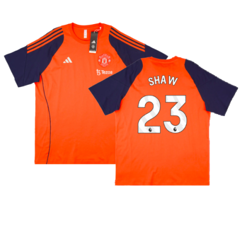 2024-2025 Man Utd Training Tee (Red) (Shaw 23)