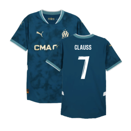 2024-2025 Marseille Away Authentic Shirt (Clauss 7)