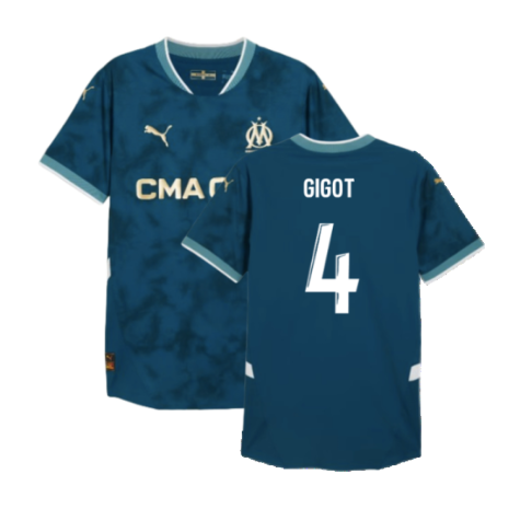 2024-2025 Marseille Away Authentic Shirt (Gigot 4)