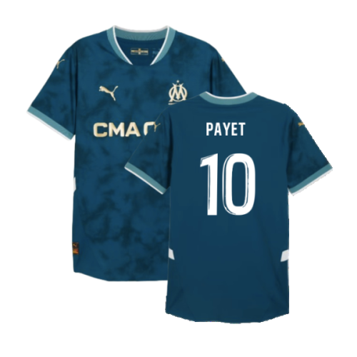 2024-2025 Marseille Away Authentic Shirt (Payet 10)