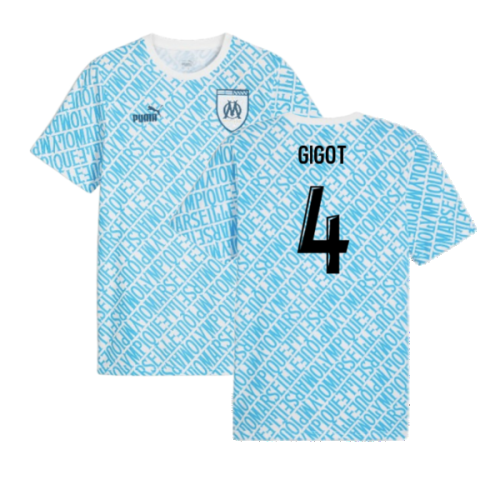 2024-2025 Marseille ftblCulture Tee AOP (Blue) (Gigot 4)