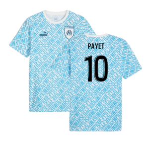 2024-2025 Marseille ftblCulture Tee AOP (Blue) (Payet 10)