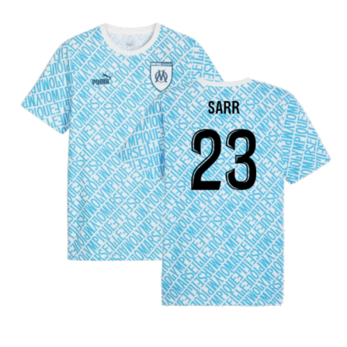 2024-2025 Marseille ftblCulture Tee AOP (Blue) (Sarr 23)