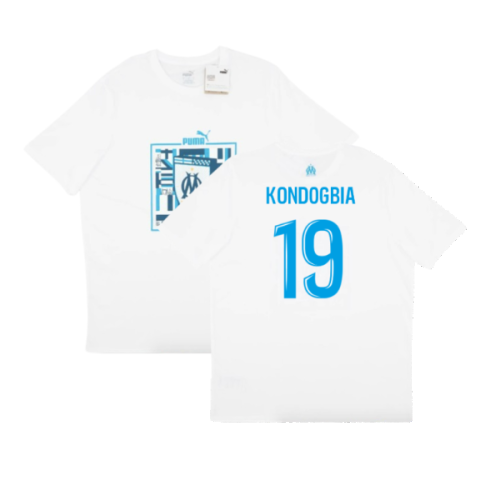 2024-2025 Marseille ftblCulture Tee (White) (Kondogbia 19)