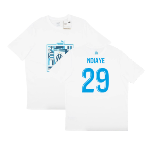 2024-2025 Marseille ftblCulture Tee (White) (Ndiaye 29)