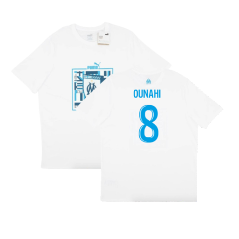 2024-2025 Marseille ftblCulture Tee (White) (Ounahi 8)