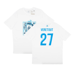 2024-2025 Marseille ftblCulture Tee (White) (Veretout 27)