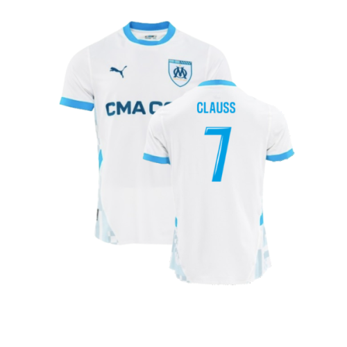 2024-2025 Marseille Home Authentic Shirt (Clauss 7)