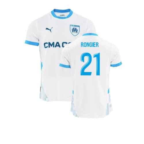 2024-2025 Marseille Home Authentic Shirt (Rongier 21)