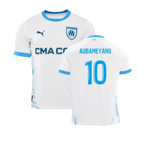 2024-2025 Marseille Home Shirt (Aubameyang 10)