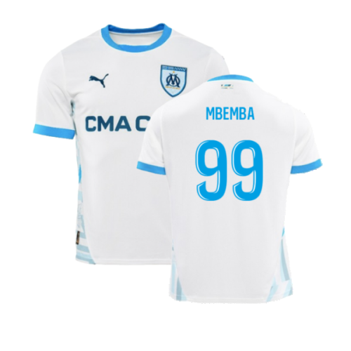 2024-2025 Marseille Home Shirt (Kids) (Mbemba 99)