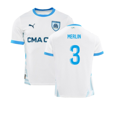 2024-2025 Marseille Home Shirt (Kids) (Merlin 3)