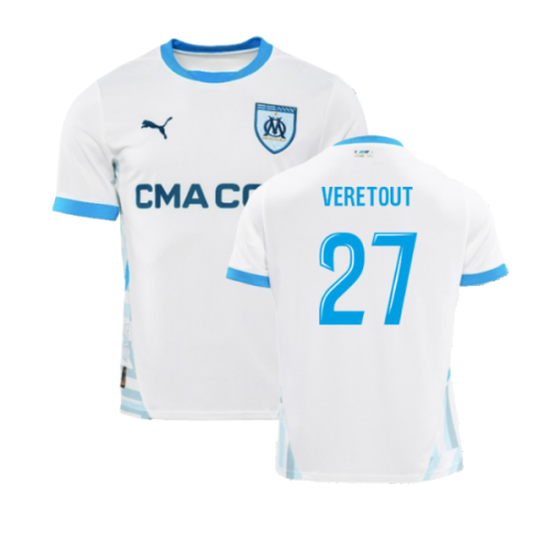 2024-2025 Marseille Home Shirt (Veretout 27)