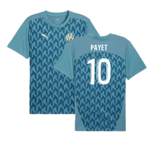 2024-2025 Marseille Pre-Match Shirt (Bold Blue) (Payet 10)