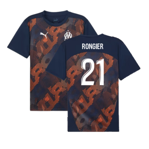 2024-2025 Marseille Pre-Match Shirt (Club Navy) (Rongier 21)