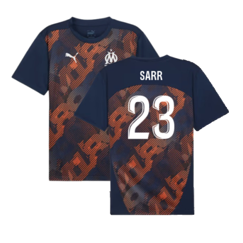 2024-2025 Marseille Pre-Match Shirt (Club Navy) (Sarr 23)