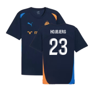 2024-2025 Marseille Training Shirt (Club Navy) (Hojbjerg 23)