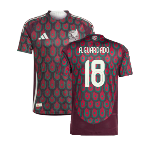 2024-2025 Mexico Authentic Home Shirt (A.GUARDADO 18)