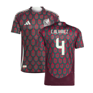 2024-2025 Mexico Authentic Home Shirt (E.ALVAREZ 4) 2024-2025 Mexico Authentic Home Shirt (E.ALVAREZ 4)