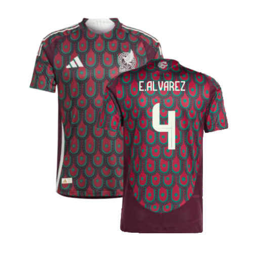 2024-2025 Mexico Authentic Home Shirt (E.ALVAREZ 4)