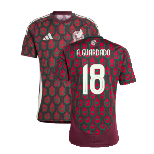 2024-2025 Mexico Home Shirt (A.GUARDADO 18)