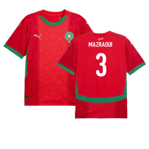 2024-2025 Morocco Home Shirt (Mazraoui 3)