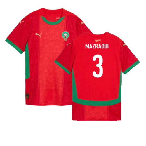 2024-2025 Morocco Home Shirt (Womens) (Mazraoui 3)