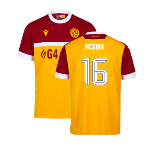 2024-2025 Motherwell Home Shirt (McGinn 16)