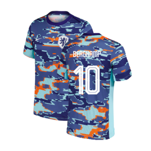 2024-2025 Netherlands Academy Pro Pre-Match Shirt (Blue) (Bergkamp 10)