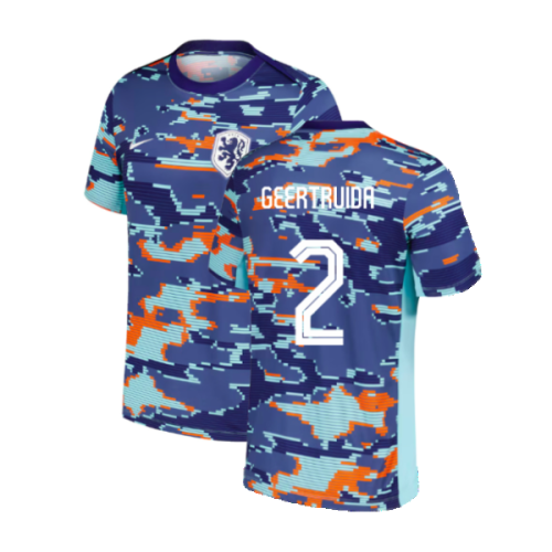 2024-2025 Netherlands Academy Pro Pre-Match Shirt (Blue) (Geertruida 2)