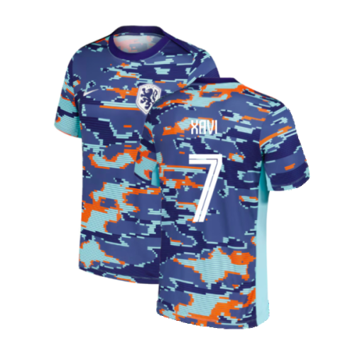 2024-2025 Netherlands Academy Pro Pre-Match Shirt (Blue) (Xavi 7)